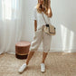 👖⏳LAST DAY SPECIAL PRICE ￡11.99‼️WITH FREE GIFT!!🎁Women's Casual Cotton Linen Capris✨Elastic High Waist Loose Cropped Trousers Breathable Lightweight Pants For Daily Holiday