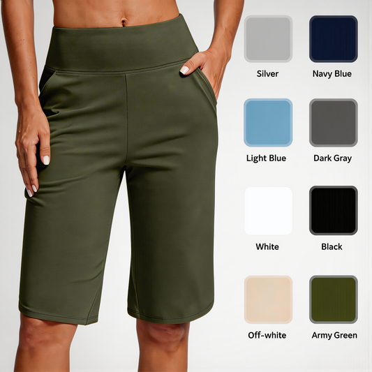 ⏰Hot Sales 50% OFF🔥💓Women's High-Waist Yoga Shorts with Pockets 🩰👖 | Soft & Stretchy | For Sports & Daily Wear