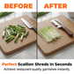 🔥Buy 2 Get 1 Free Price: Only £7.99!!💥🔥 Buy 2 Get 1 Free🎁3-in-1 Scallion Shredder & Peeler Kitchen Tool