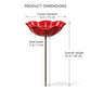 💖🎁LAST DAY SALE £8.99!!🔥50K+ SOLD!🐦Handmade Metal Flower Garden Stake