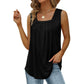 🏖️SUMMER HOT SALE £10.99!!💥50K+ SOLD!👕Women's Square Neck Sleeveless Vest T-Shirt✨Soft Stretchy Basic Camisole All-Match Daily Commute Holiday Outfit🇬🇧