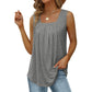🏖️SUMMER HOT SALE £10.99!!💥50K+ SOLD!👕Women's Square Neck Sleeveless Vest T-Shirt✨Soft Stretchy Basic Camisole All-Match Daily Commute Holiday Outfit🇬🇧