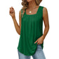 🏖️SUMMER HOT SALE £10.99!!💥50K+ SOLD!👕Women's Square Neck Sleeveless Vest T-Shirt✨Soft Stretchy Basic Camisole All-Match Daily Commute Holiday Outfit🇬🇧
