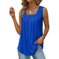 🏖️SUMMER HOT SALE £10.99!!💥50K+ SOLD!👕Women's Square Neck Sleeveless Vest T-Shirt✨Soft Stretchy Basic Camisole All-Match Daily Commute Holiday Outfit🇬🇧