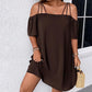 🌈2026 Summer Hot Sale 50% OFF-ONLY £14.99‼️👗Women's Elegant Solid Color Mini Dress☁️Soft Slim Short Sundress For Date Wedding Guest Party Daily Office🇬🇧