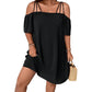 🌈2026 Summer Hot Sale 50% OFF-ONLY £14.99‼️👗Women's Elegant Solid Color Mini Dress☁️Soft Slim Short Sundress For Date Wedding Guest Party Daily Office🇬🇧