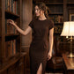 👗Summer Hot Sale 50% OFF✨Women's Elegant Waist Twist High Slit Sleeveless Midi Dress– Waist-Cinching, Elegant, Flowing Silhouette 💃