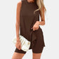 💗LAST DAY SALE 60% OFF⚡50K+ SOLD💕Women’s Sleeveless 2-Piece Lounge Set✨Split Hem Shorts Matching Travel Resort Outfit🌴