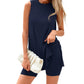 💗LAST DAY SALE 60% OFF⚡50K+ SOLD💕Women’s Sleeveless 2-Piece Lounge Set✨Split Hem Shorts Matching Travel Resort Outfit🌴
