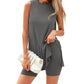 💗LAST DAY SALE 60% OFF⚡50K+ SOLD💕Women’s Sleeveless 2-Piece Lounge Set✨Split Hem Shorts Matching Travel Resort Outfit🌴