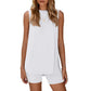 💗LAST DAY SALE 60% OFF⚡50K+ SOLD💕Women’s Sleeveless 2-Piece Lounge Set✨Split Hem Shorts Matching Travel Resort Outfit🌴