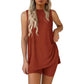 💗LAST DAY SALE 60% OFF⚡50K+ SOLD💕Women’s Sleeveless 2-Piece Lounge Set✨Split Hem Shorts Matching Travel Resort Outfit🌴