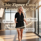🔥🚀HOT NEW ARRIVAL!!🏆2026 Summer Women 2-Piece Ribbed Knit Outfit, Half-Zip Pocket Top & High Waist Ruffle Mini Skirt👍👗