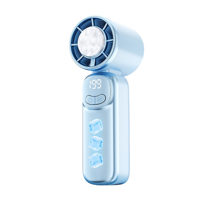 🌬️LAST DAY 60% OFF：ONLY £11.99‼️ 💥Portable Mini Hand Fan❄️Semiconductor Cooling🌬️199 Adjustable Speeds📟LED Digital Display USB Recharge Pocket Cold Fan