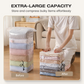 🔥LAST DAY SALE – ONLY ￡6.99!!‼️🗃️No-Pump 3D Vacuum Storage Bags💨Thick Space-Saving Compression Bags For Clothes Bedding Luggage Home Organizer🇬🇧