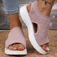 ⏰Time-Limited Special Price: ￡13.99!!🩴Women’s Knit Platform Sandals – Lightweight, Breathable & Arch-Supported 🏝️☁️  Cushioned Memory Foam Footbed • Non-Slip Sole • All-Day Comfort for Summer Walks, Holidays & City Days 🎁🇬🇧