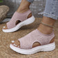 ⏰Time-Limited Special Price: ￡13.99!!🩴Women’s Knit Platform Sandals – Lightweight, Breathable & Arch-Supported 🏝️☁️  Cushioned Memory Foam Footbed • Non-Slip Sole • All-Day Comfort for Summer Walks, Holidays & City Days 🎁🇬🇧