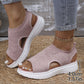 ⏰Time-Limited Special Price: ￡13.99!!🩴Women’s Knit Platform Sandals – Lightweight, Breathable & Arch-Supported 🏝️☁️  Cushioned Memory Foam Footbed • Non-Slip Sole • All-Day Comfort for Summer Walks, Holidays & City Days 🎁🇬🇧