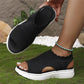 ⏰Time-Limited Special Price: ￡13.99!!🩴Women’s Knit Platform Sandals – Lightweight, Breathable & Arch-Supported 🏝️☁️  Cushioned Memory Foam Footbed • Non-Slip Sole • All-Day Comfort for Summer Walks, Holidays & City Days 🎁🇬🇧