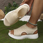 ⏰Time-Limited Special Price: ￡13.99!!🩴Women’s Knit Platform Sandals – Lightweight, Breathable & Arch-Supported 🏝️☁️  Cushioned Memory Foam Footbed • Non-Slip Sole • All-Day Comfort for Summer Walks, Holidays & City Days 🎁🇬🇧