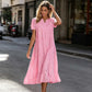 💃Summer Hot Sale 60% OFF💃Women's Elegant Cutout V-Neck Maxi Dress