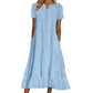 💃Summer Hot Sale 60% OFF💃Women's Elegant Cutout V-Neck Maxi Dress