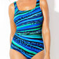 🔥Only £12.99 Last Day Promotion🎁!🩱Fashion printed swimsuit with pleated design, instantly slims your figure ✨