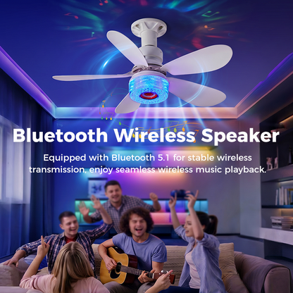 🍃Summer Hot Sale 50% OFF🔥✨3-in-1 Ceiling Fan with Light and Bluetooth Speaker❤️