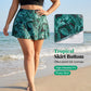 🏖️Summer Hot Sale 50% OFF🌊Women's Tropical Print Two-Piece Skirted Swimsuit👙🌴❤️