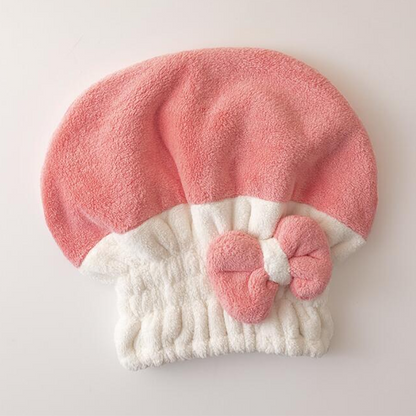 🏆LAST DAY SPECIAL PRICE ￡8.99⚡50K+ SOLD💕Super Absorbent Bowknot Hair Drying Cap🎀🚿Quick Dry Hair Turban❤️
