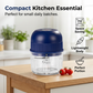 🔥Last Day Special Price:£ 8.99!!!⏰Mini Electric Garlic Chopper Press with Container & 💕Food processor💕