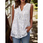 🌊💗LAST DAY SALE 60% OFF⚡50K+ SOLD💕 Women’s Chic Floral Lace Sleeveless Shirt