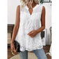 🌊💗LAST DAY SALE 60% OFF⚡50K+ SOLD💕 Women’s Chic Floral Lace Sleeveless Shirt