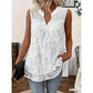 🌊💗LAST DAY SALE 60% OFF⚡50K+ SOLD💕 Women’s Chic Floral Lace Sleeveless Shirt