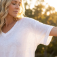 🏆LAST DAY SALE 49% OFF🔥Women's Casual V-Neck Short Sleeve T-Shirt 🩷 | Soft Breathable Multi Colors