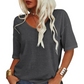 🏆LAST DAY SALE 49% OFF🔥Women's Casual V-Neck Short Sleeve T-Shirt 🩷 | Soft Breathable Multi Colors