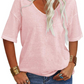 🏆LAST DAY SALE 49% OFF🔥Women's Casual V-Neck Short Sleeve T-Shirt 🩷 | Soft Breathable Multi Colors