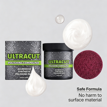 💥LAST DAY SALE – ONLY ￡8.99!!⚡✨Household Must-Have🪞All-in-One Surface Restoration Polish Kit with Polishing Pad😎Remove Scratches Restore Shine