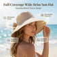 ⏳Summer Hot Sale – Only ￡12.99!!🔥💐 Women's Bowknot Wide Brim Sun Protective Hat👒 – Oversized wide brim blocks UV rays, delicate bow decor, ideal for beach, travel & outdoor walking✨