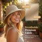 ⏳Summer Hot Sale – Only ￡12.99!!🔥💐 Women's Bowknot Wide Brim Sun Protective Hat👒 – Oversized wide brim blocks UV rays, delicate bow decor, ideal for beach, travel & outdoor walking✨