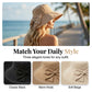 ⏳Summer Hot Sale – Only ￡12.99!!🔥💐 Women's Bowknot Wide Brim Sun Protective Hat👒 – Oversized wide brim blocks UV rays, delicate bow decor, ideal for beach, travel & outdoor walking✨