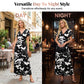 👗2026 Summer Hot Sale 49% OFF🌈 Women's V neck Ankle Length Floral Print Beach Long Flowy  Maxi Dress with Pockets🎀