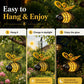 🏆LAST DAY SPECIAL PRICE ￡9.99‼️50K+ SOLD💕🐝Solar Powered Hanging Bee Garden Light🌻Waterproof LED Outdoor Hanging Ornament Lamp For Yard Patio