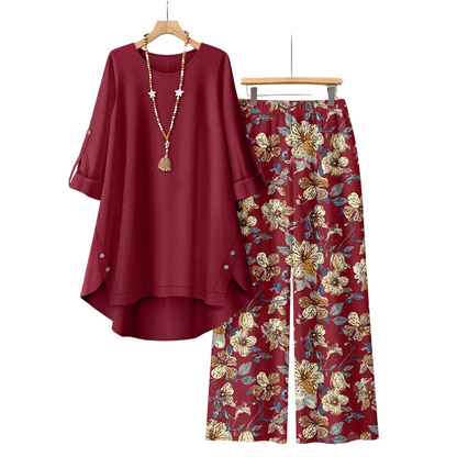 👚🔥2026 Summer Hot Sale 50% OFF! 🌿✨Women’s Cotton Linen Half Sleeve Top & Loose Pants Set👕👖Ultra Breathable Lightweight Natural Fabric Relax Outfit For Summer Office Daily Wear UK Stock