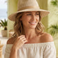 🏆LAST DAY 45% OFF：ONLY £12.99!!💥☀️Women’s Foldable Knit Fedora Sun Hat👒Breathable Lightweight Packable Wide Brim Beach Sun Hat✨