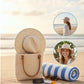 🏆LAST DAY 45% OFF：ONLY £12.99!!💥☀️Women’s Foldable Knit Fedora Sun Hat👒Breathable Lightweight Packable Wide Brim Beach Sun Hat✨
