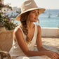 🏆LAST DAY 45% OFF：ONLY £12.99!!💥☀️Women’s Foldable Knit Fedora Sun Hat👒Breathable Lightweight Packable Wide Brim Beach Sun Hat✨