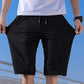 🔥Summer Hot Sale 50% OFF：Only ￡11.99‼️❄️Men’s Stretch Ice Silk Shorts🧊Cool Ice Silk Fabric☁️🤸4-Way Stretch Elastic Fit💦Sweat-Wicking No Sticky Skin🎗️Elastic Drawstring Waist For Daily & Loungewear