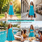 📢📢Summer Hot Sale 50% OFF‼️⏰Women Sleeveless Tiered Midi Dress👗 Flowy Summer Dress For Daily & Holiday🏖️Loose Flowing Silhouette, Fit UK12~22 Plus Size⏳Limited Stock