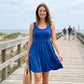 📢📢Summer Hot Sale 50% OFF‼️⏰Women Sleeveless Tiered Midi Dress👗 Flowy Summer Dress For Daily & Holiday🏖️Loose Flowing Silhouette, Fit UK12~22 Plus Size⏳Limited Stock